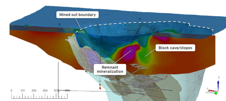 Ideon delivers metre-scale spatial resolution of voids, workings, and remnant mineralization